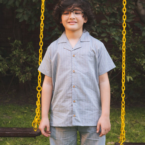 Boys Cotton Safari Suit
