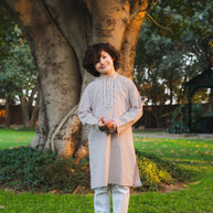 Embroidered Cotton Kurta