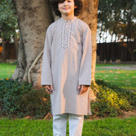 Embroidered Cotton Kurta