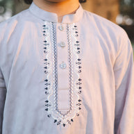 Embroidered Cotton Kurta