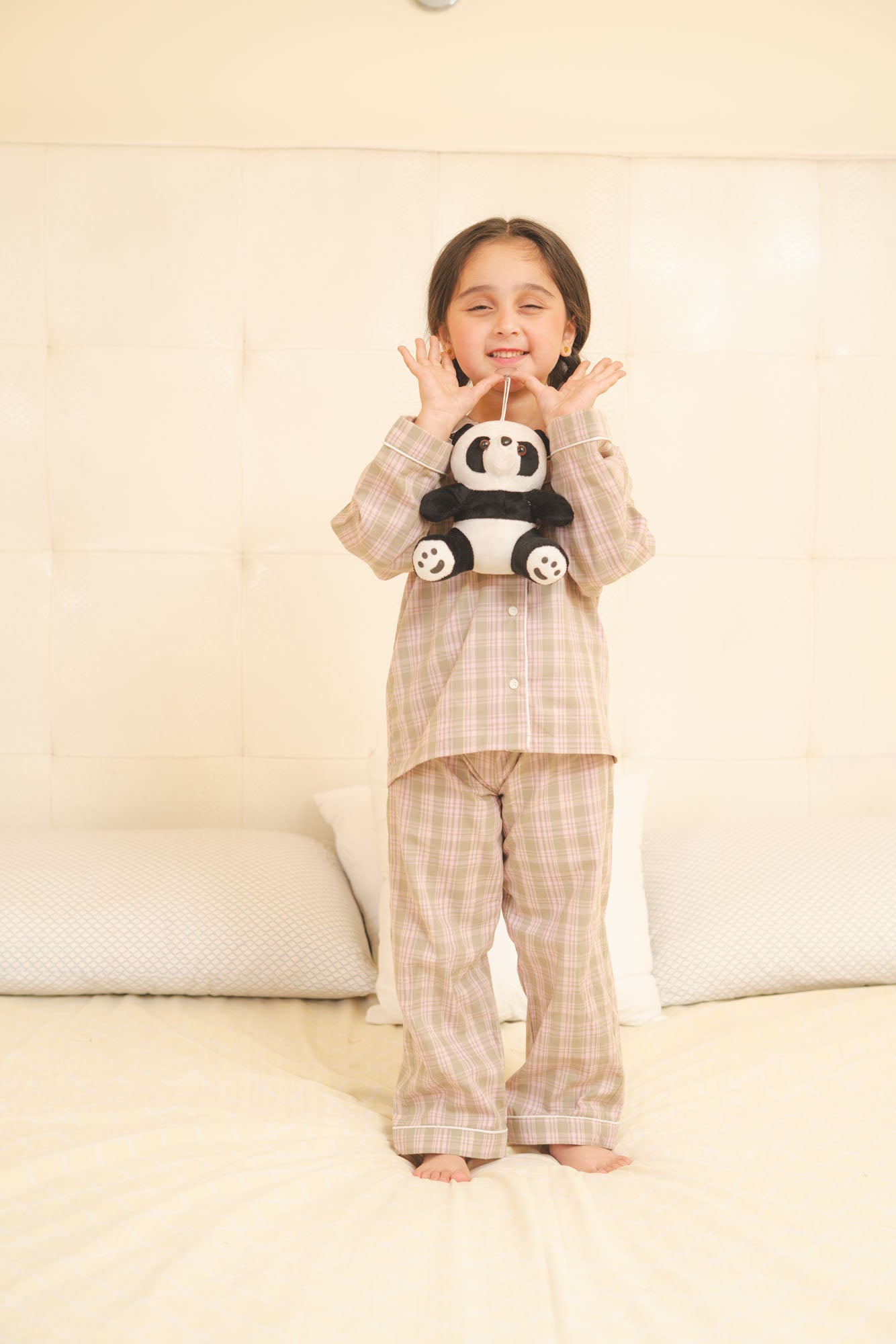 Plaid Cotton Night Suit