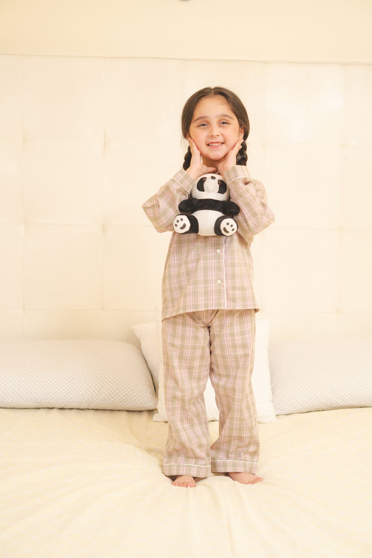 Plaid Cotton Night Suit