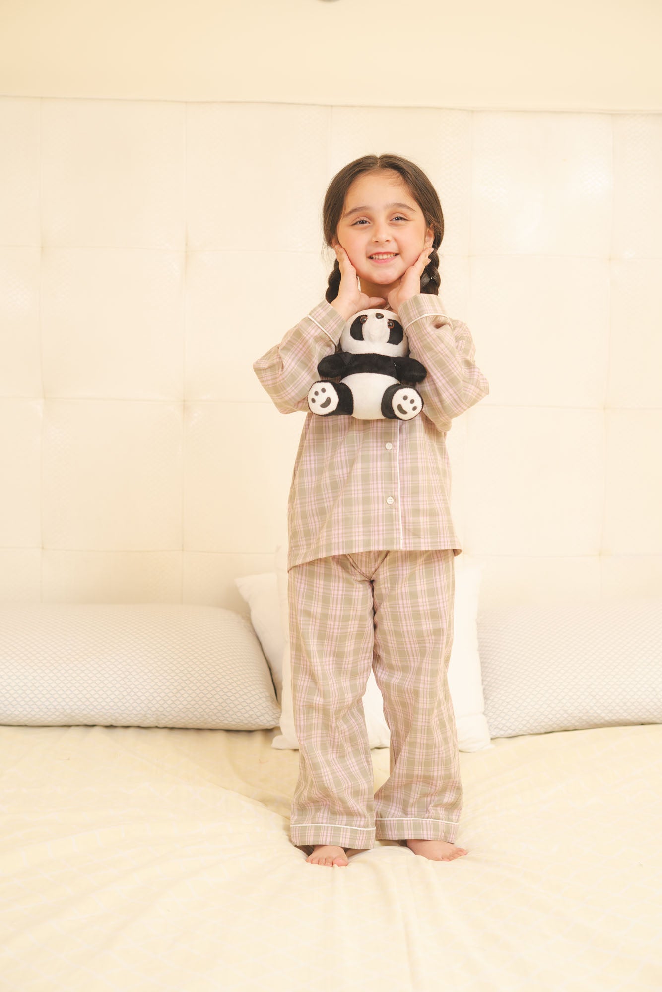 Plaid Cotton Night Suit