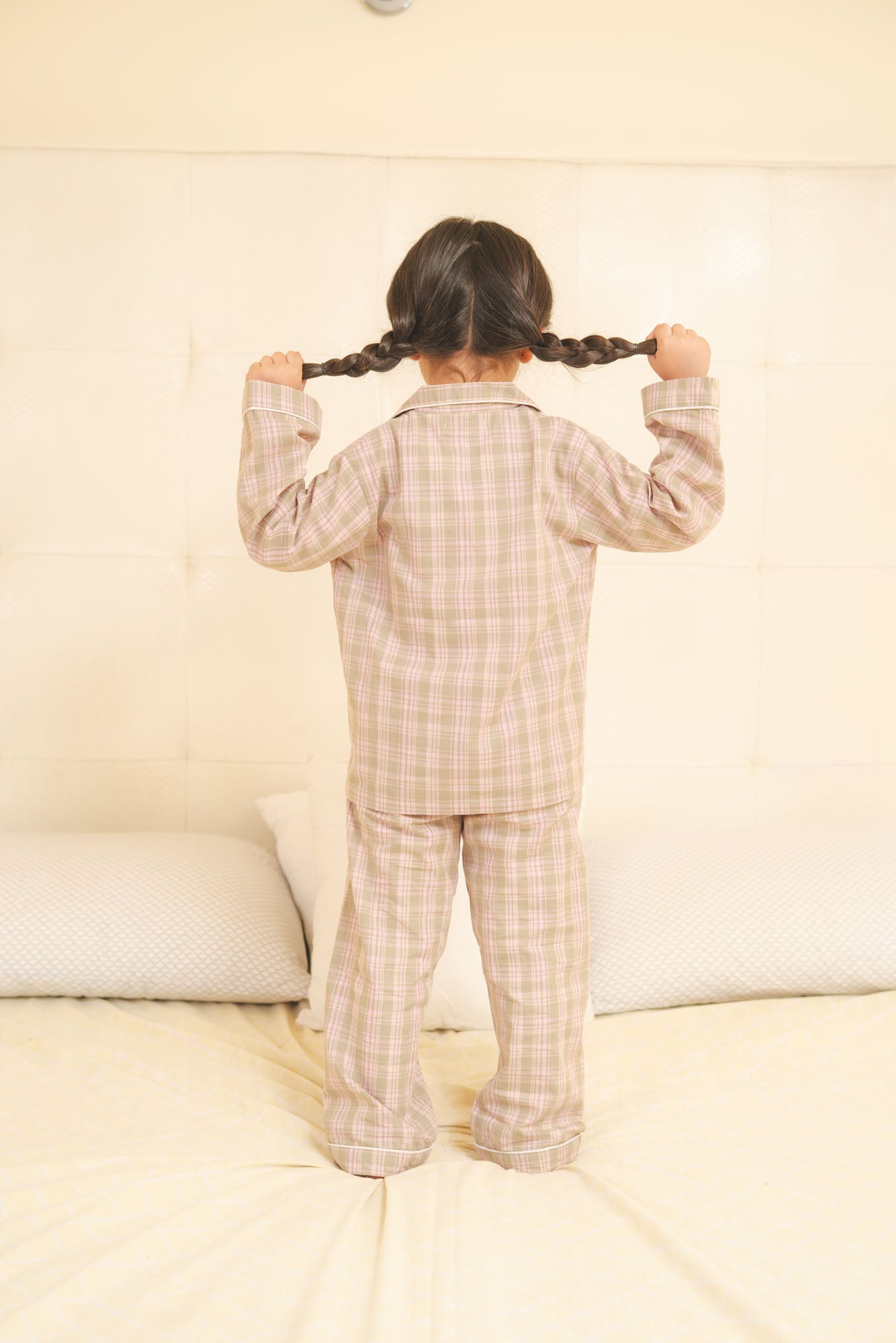 Plaid Cotton Night Suit