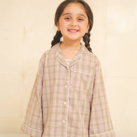 Plaid Cotton Night Suit