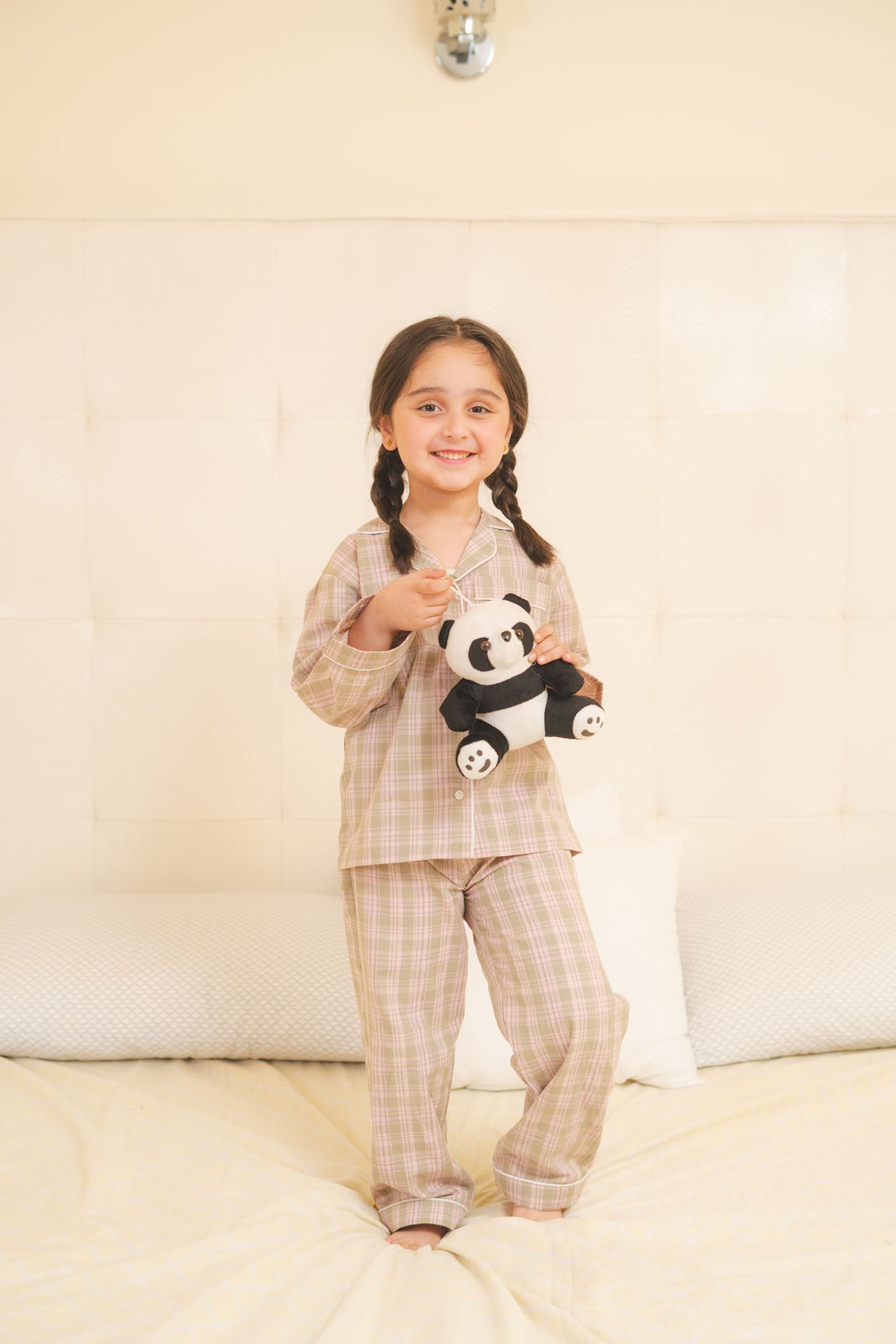 Plaid Cotton Night Suit