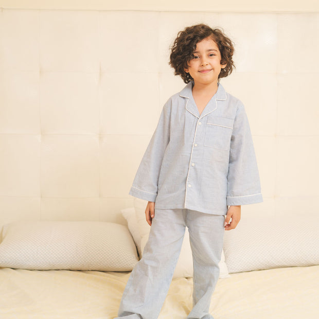 Striped Cotton Night Suit