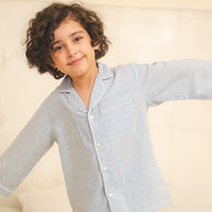 Striped Cotton Night Suit