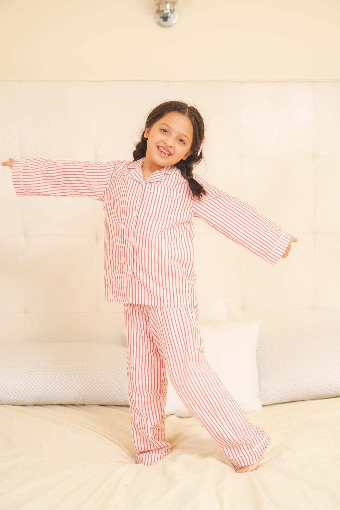 Striped Cotton Night Suit