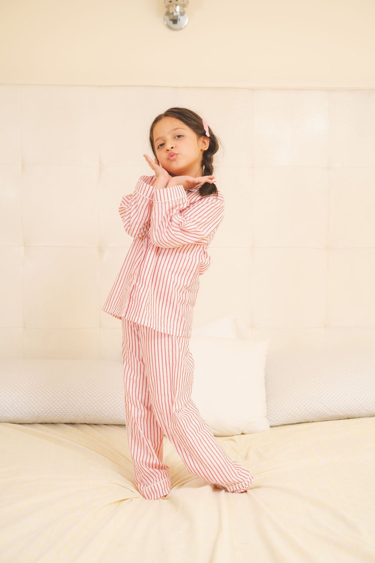 Striped Cotton Night Suit