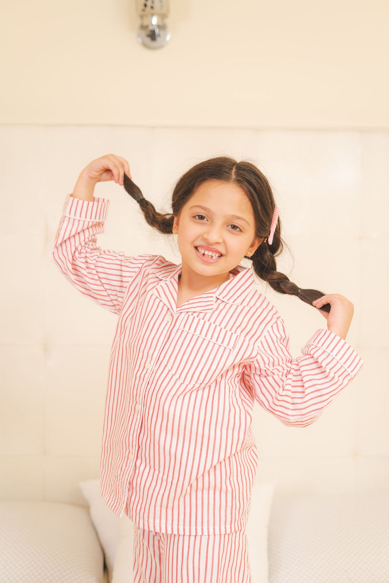 Striped Cotton Night Suit