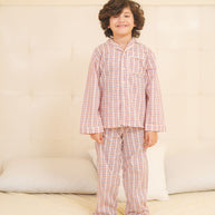 Plaid Cotton Night Suit
