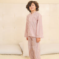 Plaid Cotton Night Suit