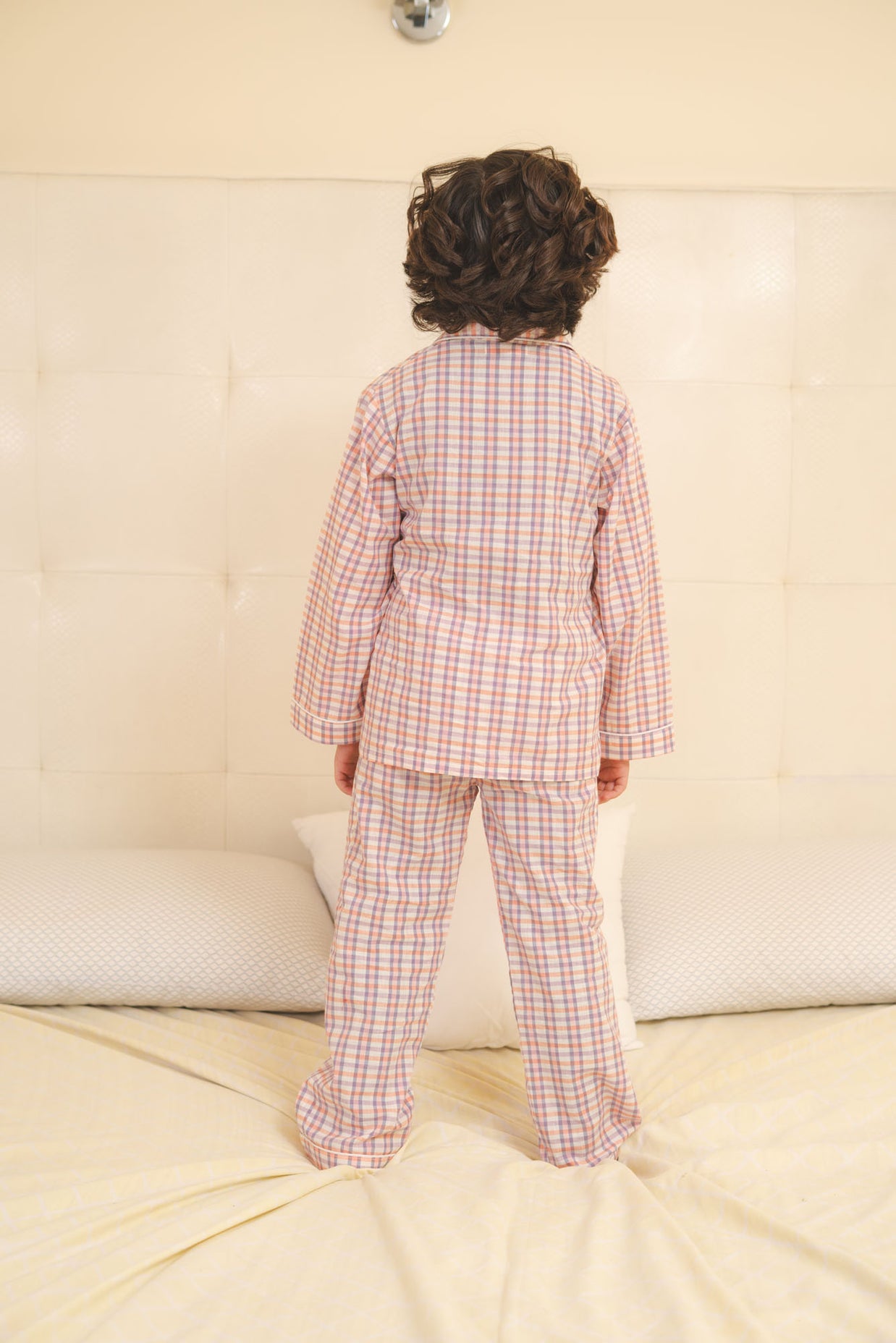 Plaid Cotton Night Suit