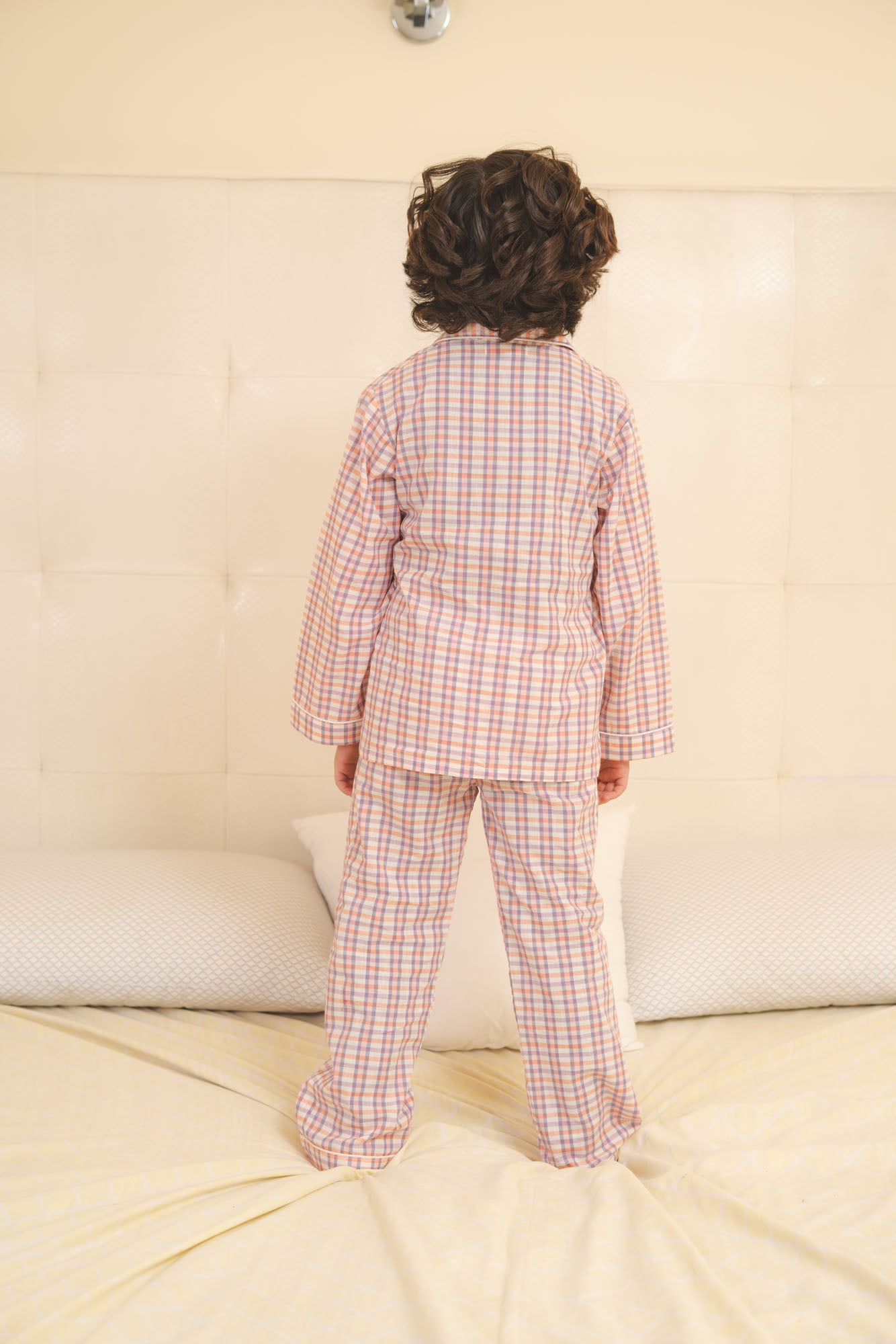 Plaid Cotton Night Suit
