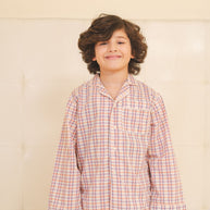 Plaid Cotton Night Suit