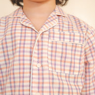 Plaid Cotton Night Suit