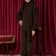 Girls Sweater Knitted Co-Ord Suit