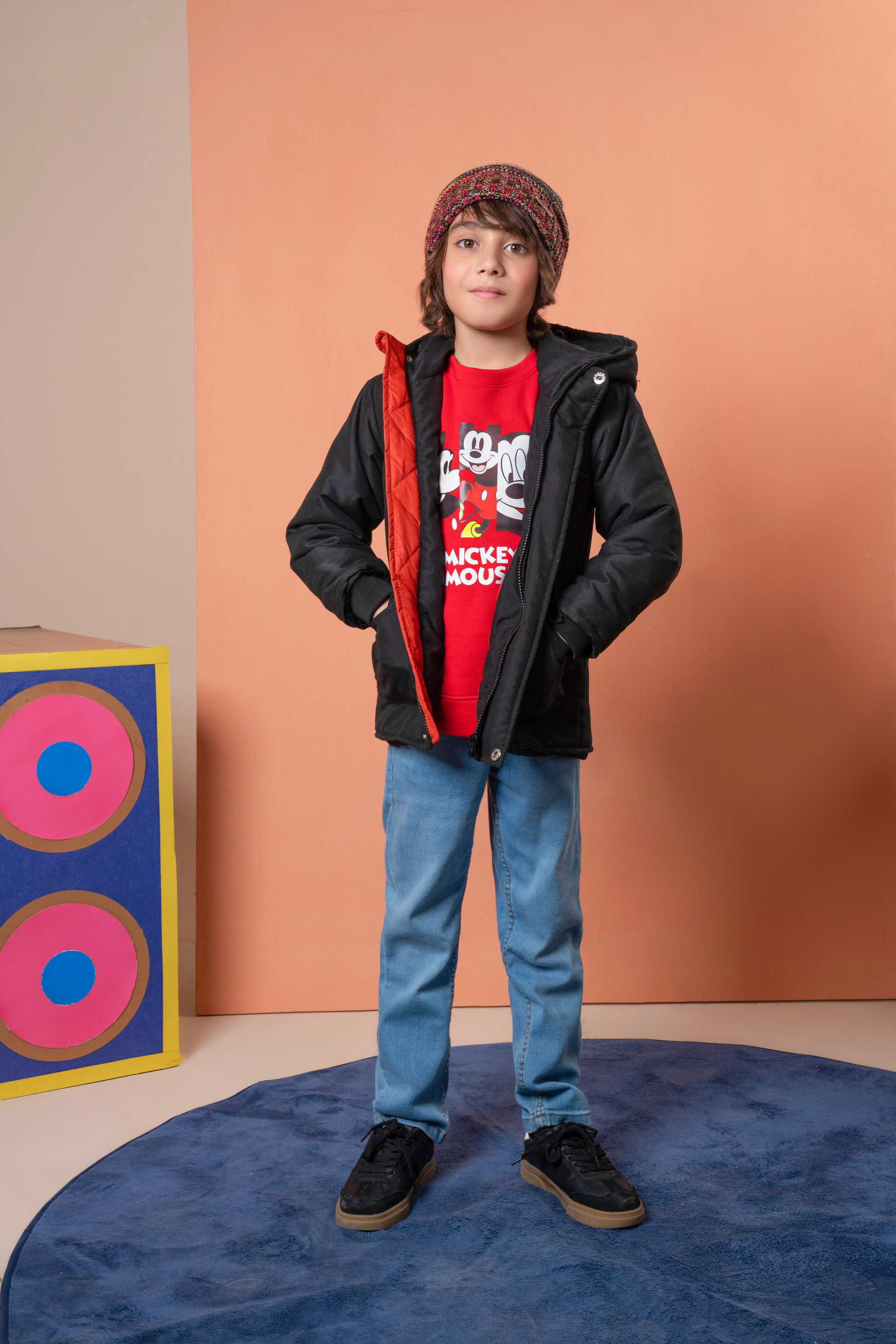 Boys Parka Hooded Zipper Jacket